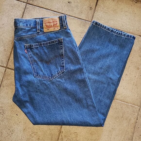 Levi 505 Denim Jeans 40×29 - Picture 1 of 4
